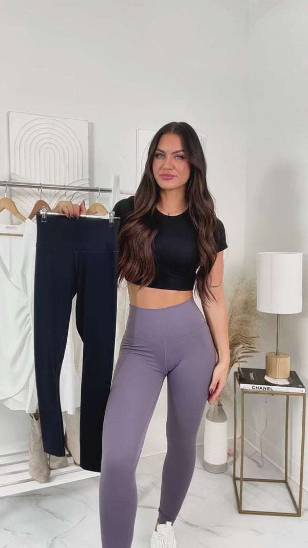 Completing My Goals Active Leggings (Black) - NanaMacs