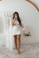 Flirting With You Lace Mini Dress (White)