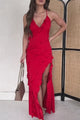 Definitely Memorable Ruffled Maxi Dress (Red)
