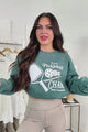 "Pickleball Champ" Graphic Sweatshirt (Posy Green)