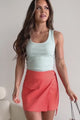 Victory Is Mine Ribbed Scoop Neck Tank (Mint)