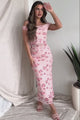 Lovely Vibes Floral Mesh Two-Piece Skirt Set (Rose)