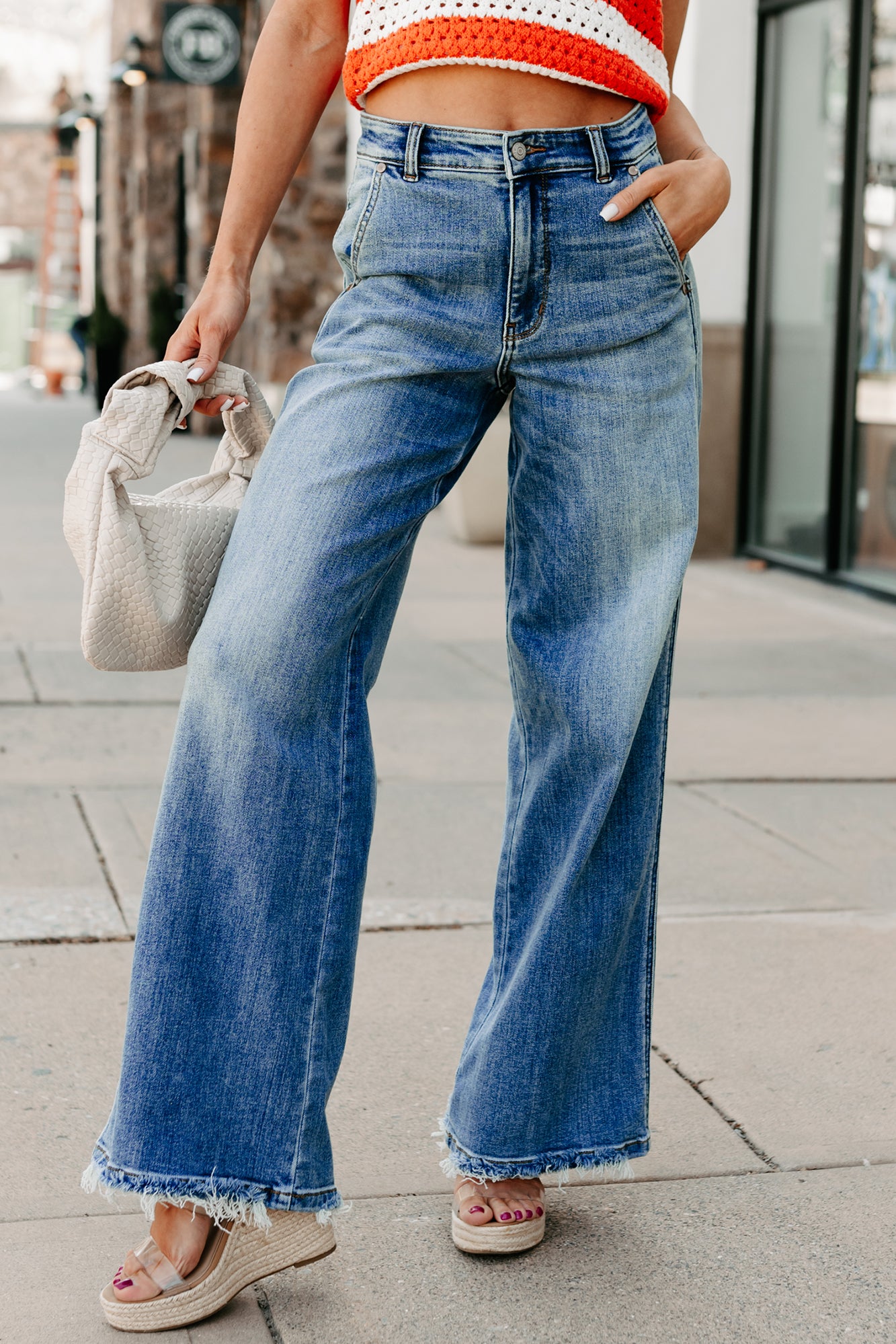 Jack High Rise Wide Leg Judy Blue Jeans (Medium) · NanaMacs