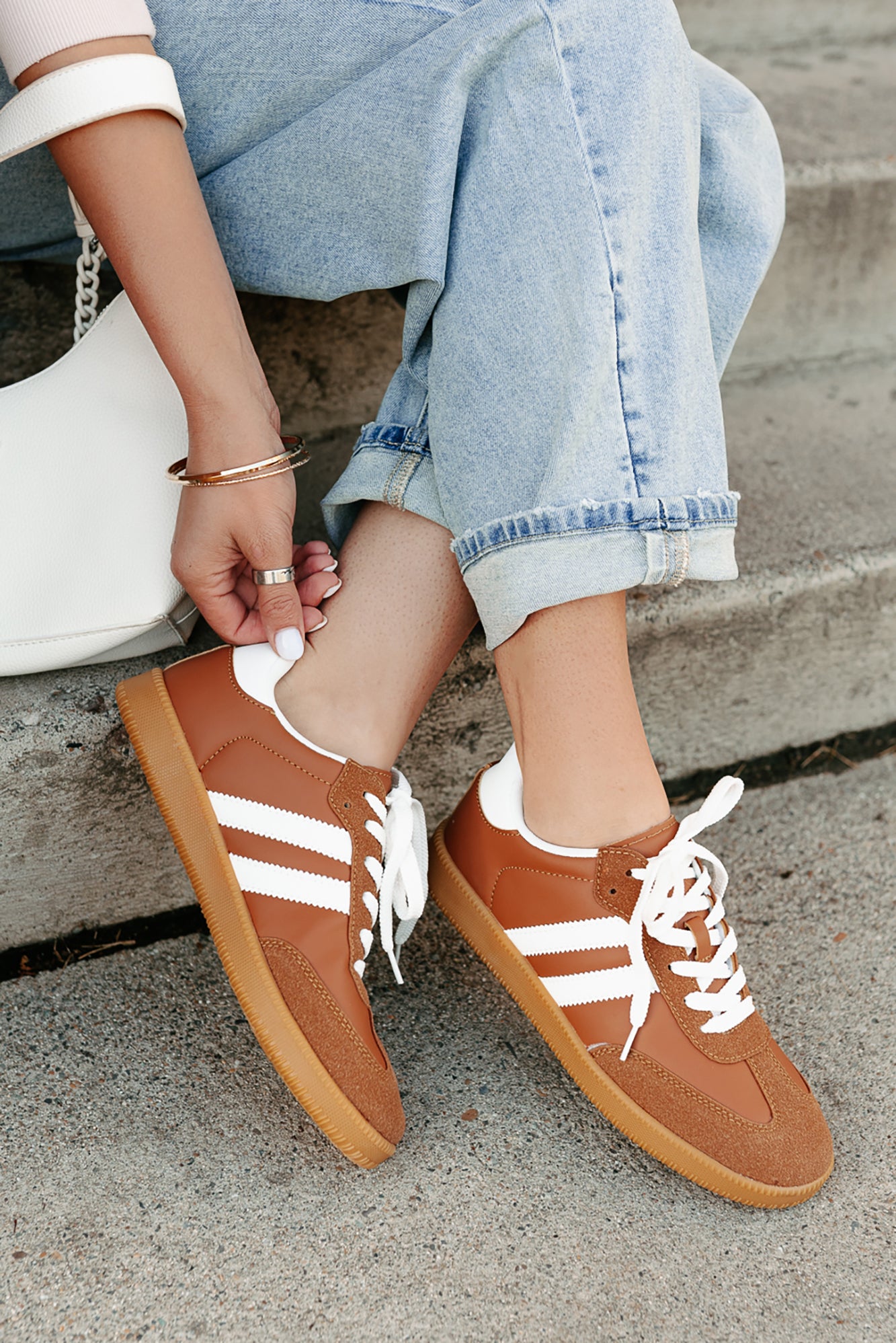 Vibes In Motion Lace-Up Platform Sneakers (Camel) · NanaMacs