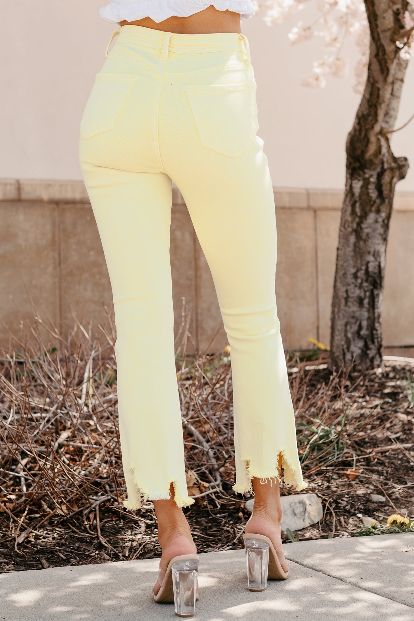 Brad Tummy Control Kick Flare Saige Jeans (Yellow) · NanaMacs