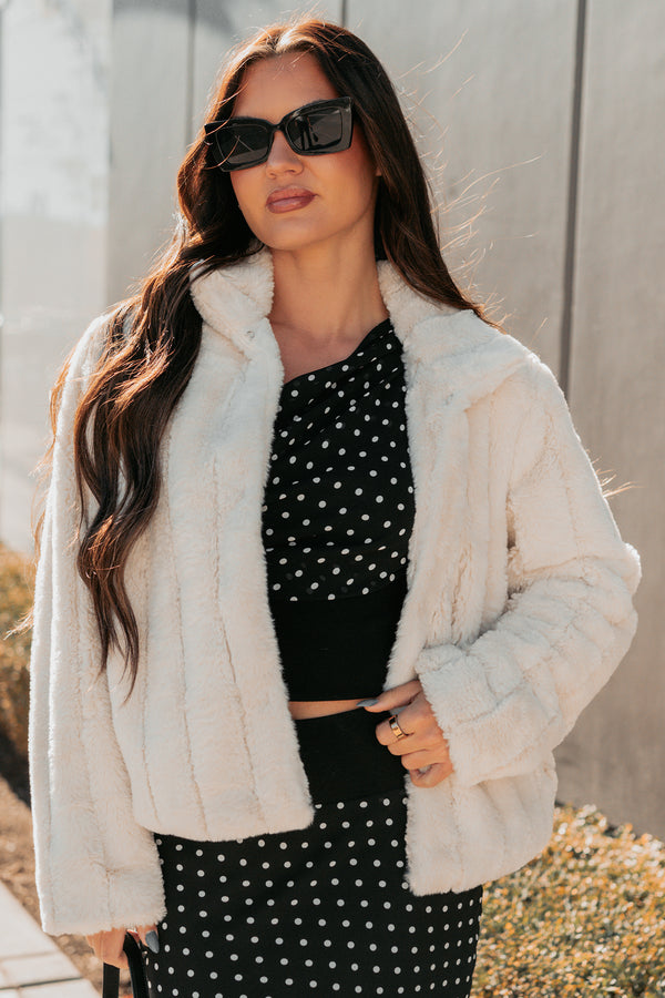 Snuggle Bug Faux Fur Jacket (Ivory) - NanaMacs