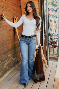 Kyree Low Rise Flare Hidden Brand Jeans (Medium) - NanaMacs