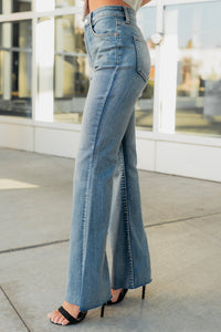 Julius High Rise Flare Sneak Peek Jeans (Medium) - NanaMacs