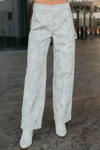 True Authority High Rise Wide Leg Pants (Camo) - NanaMacs