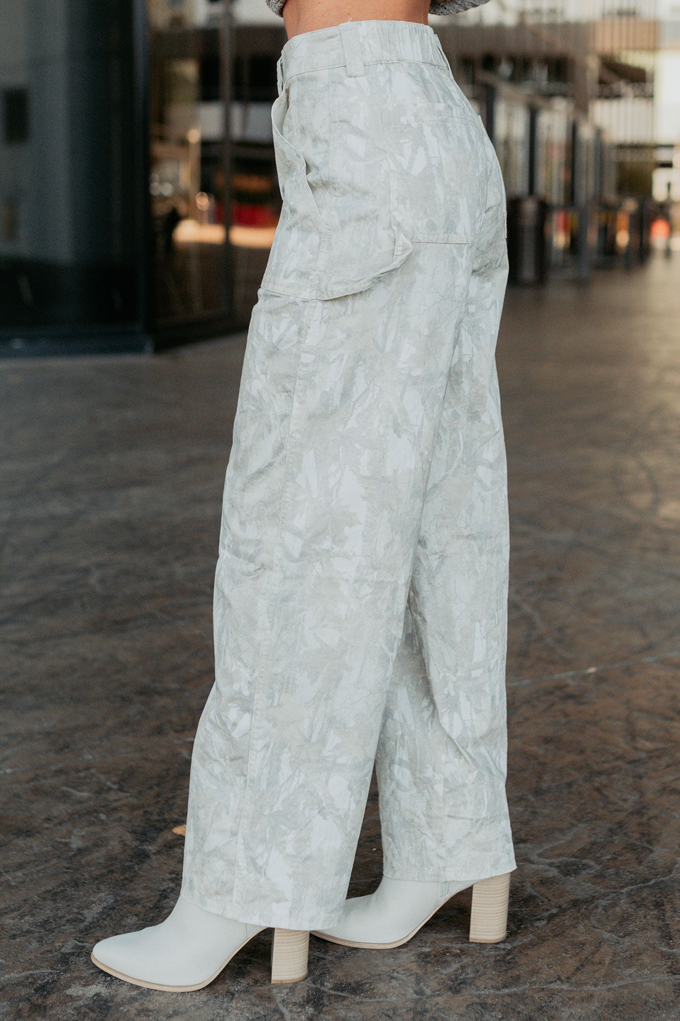 True Authority High Rise Wide Leg Pants (Camo) - NanaMacs