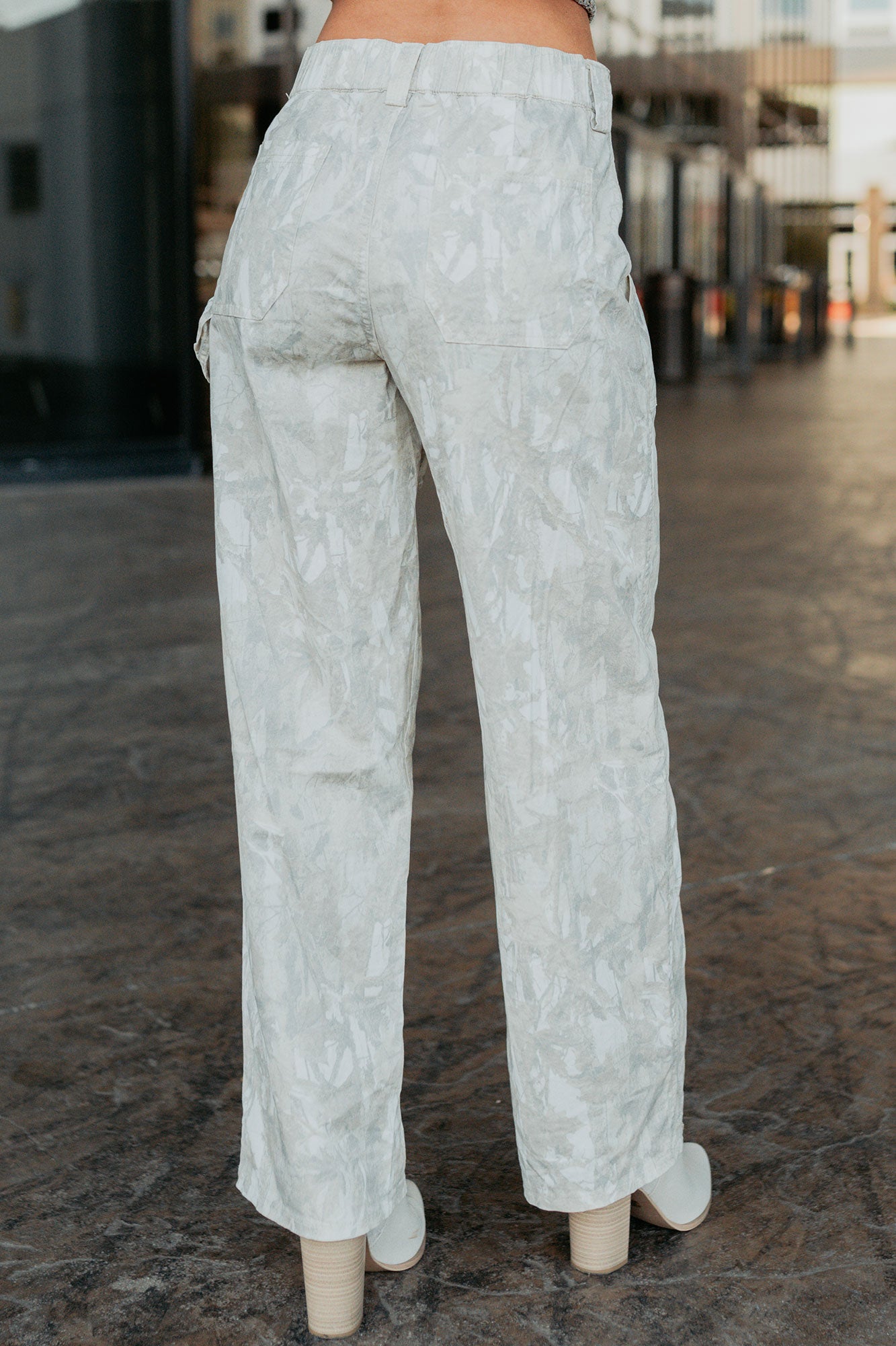 True Authority High Rise Wide Leg Pants (Camo) - NanaMacs