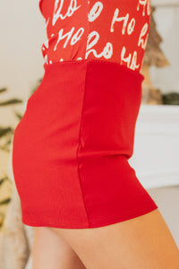 Always Going Somewhere Knit Micro Mini Skirt (Red) - NanaMacs