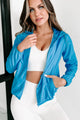 New Heights Hooded Windbreaker Jacket (Neon Blue) - NanaMacs