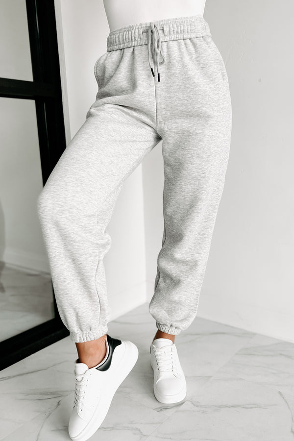 Keeping Comfy Joggers (Heather Grey) - NanaMacs