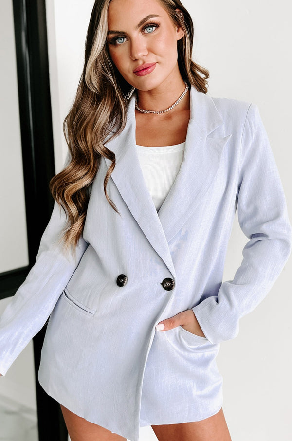 Meant To Be Linen Blazer (Lilac) - NanaMacs