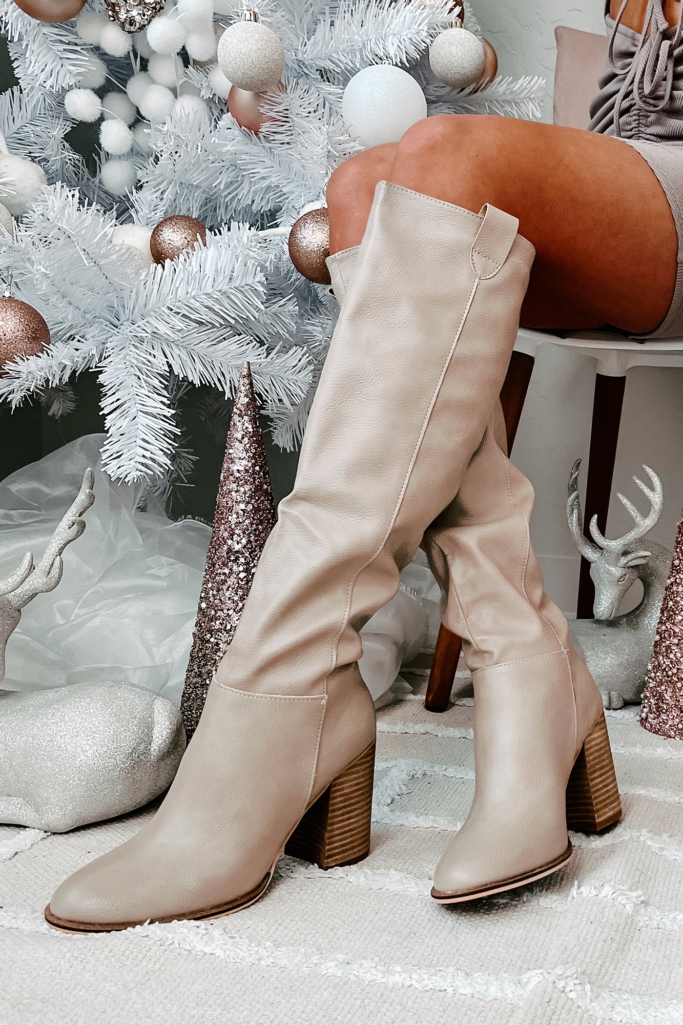 Taupe hot sale leather booties