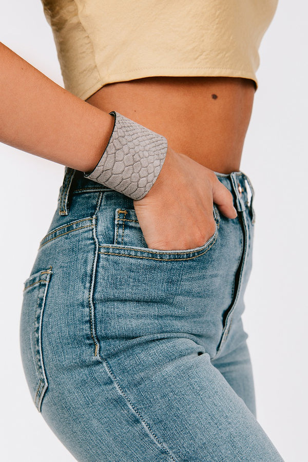 Somewhere Under The Sun Adjustable Cuff (Grey) - NanaMacs