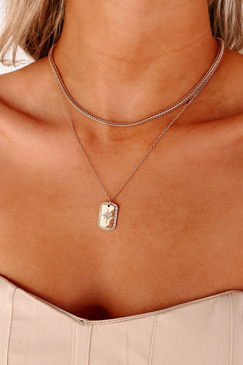 Creating Beauty Layered Necklace (Gold) - NanaMacs