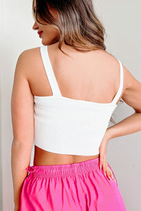 Simone Ribbed Sweetheart Crop Top (White) - NanaMacs