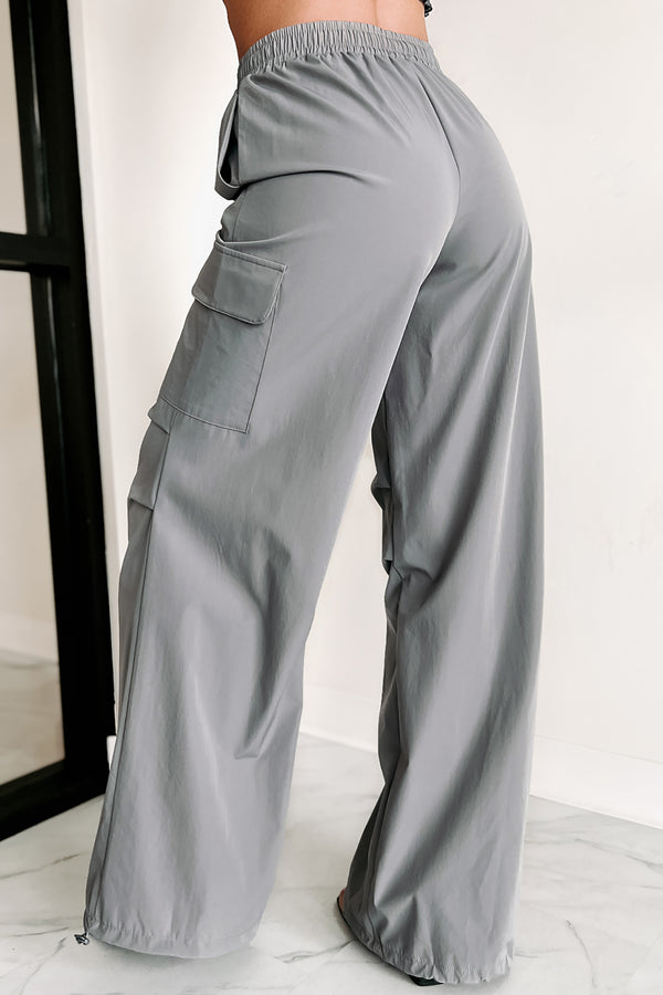 Feeling Connected Cargo Pants (Grey) - NanaMacs