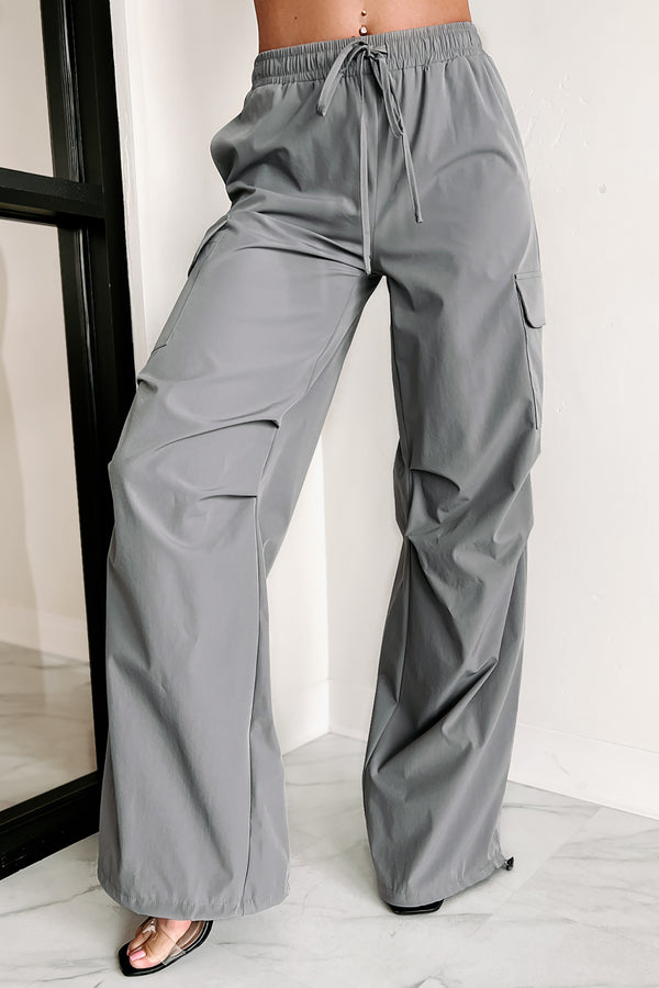 Feeling Connected Cargo Pants (Grey) - NanaMacs