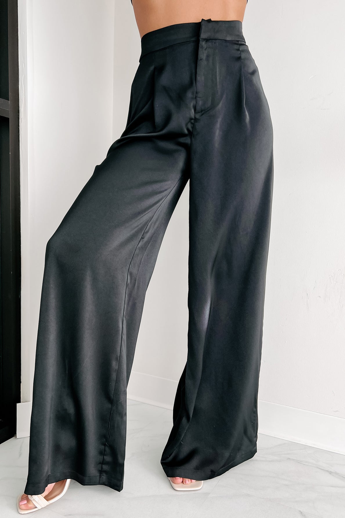 Sophistication At It's Finest Wide Leg Pant (Black) - NanaMacs
