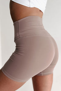 Alpha Mode Solid Biker Shorts (Pink Clay) - NanaMacs