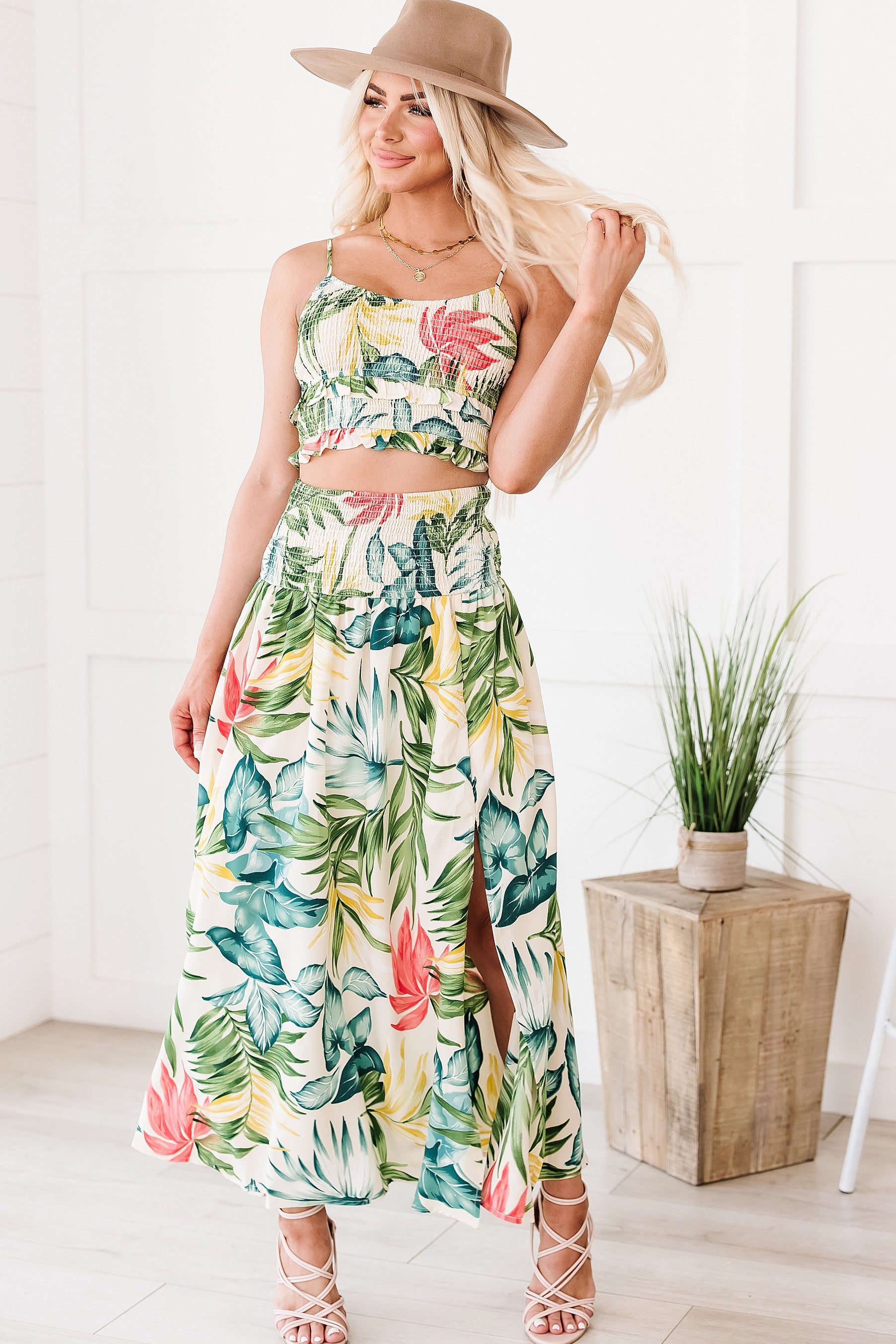 Tropical two piece on sale set