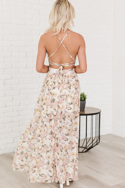 Exceeding Expectations Floral Maxi Dress (Cream) - NanaMacs