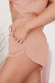 Clear Your Thoughts Two-Piece Short Set (Salmon Pink) - NanaMacs