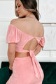 Love Of My Life Crop Top & Midi Skirt Set (Pink) - NanaMacs