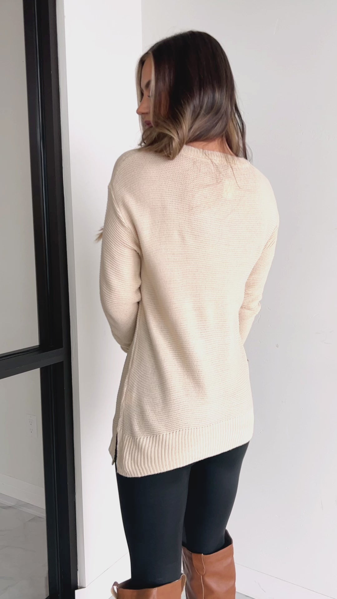 Talking In Circles Sweater (Cream) - NanaMacs