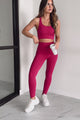 Out Here Lifting Weights Two Piece Legging Set (Magenta)