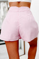 Afternoon Sun Gingham Print Skort (Pink) - NanaMacs