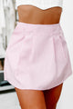 Afternoon Sun Gingham Print Skort (Pink) - NanaMacs