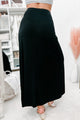 For My Darling Ruched Front Maxi Skirt (Black) - NanaMacs