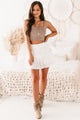 Hometown Honey Eyelet Lace Mini Skirt (White) - NanaMacs
