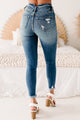 Lagertha High Rise Button-Down Skinny Kancan Jeans (Medium) - NanaMacs