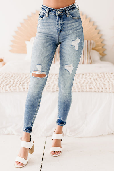 You're The One High Rise Distressed KanCan Skinny Jeans (Medium) - NanaMacs