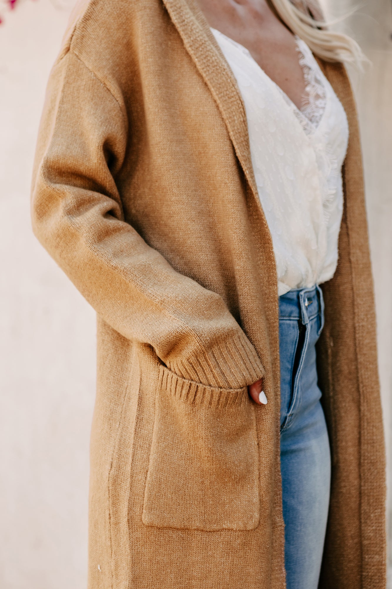 Hard To Handle Hooded Cardigan (Taupe) - NanaMacs