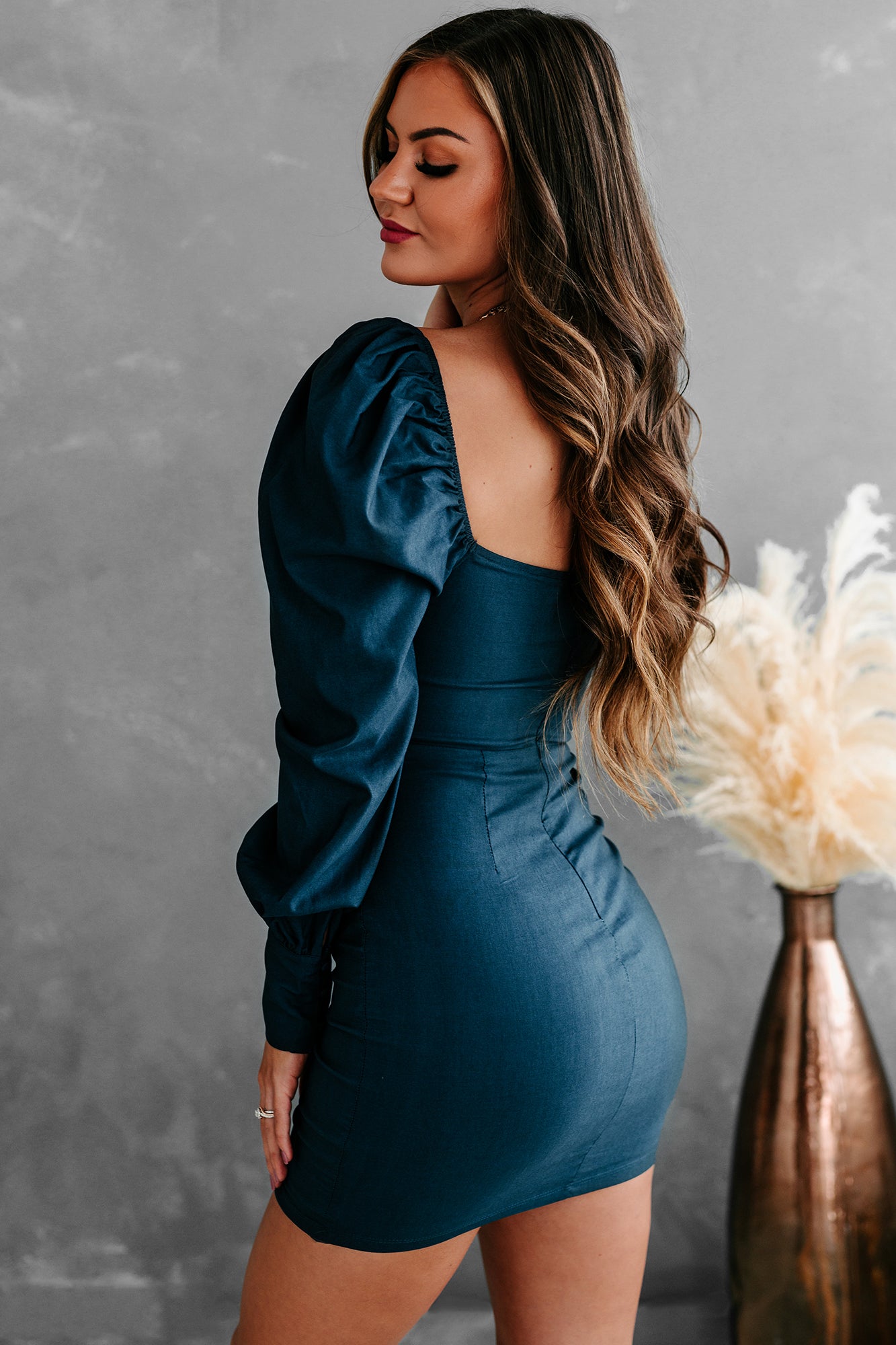 dark teal long sleeve dress Teal Velvet Long Sleeve Bodycon Mini Dress | Womens | X-Large | 100% Polyester | Lulus | Homecoming