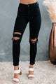 Stellan Flying Monkey High-Rise Distressed Skinny Jeans (Black) - NanaMacs