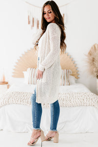 Gentle Times Confetti Knit Cardigan (Oatmeal) - NanaMacs