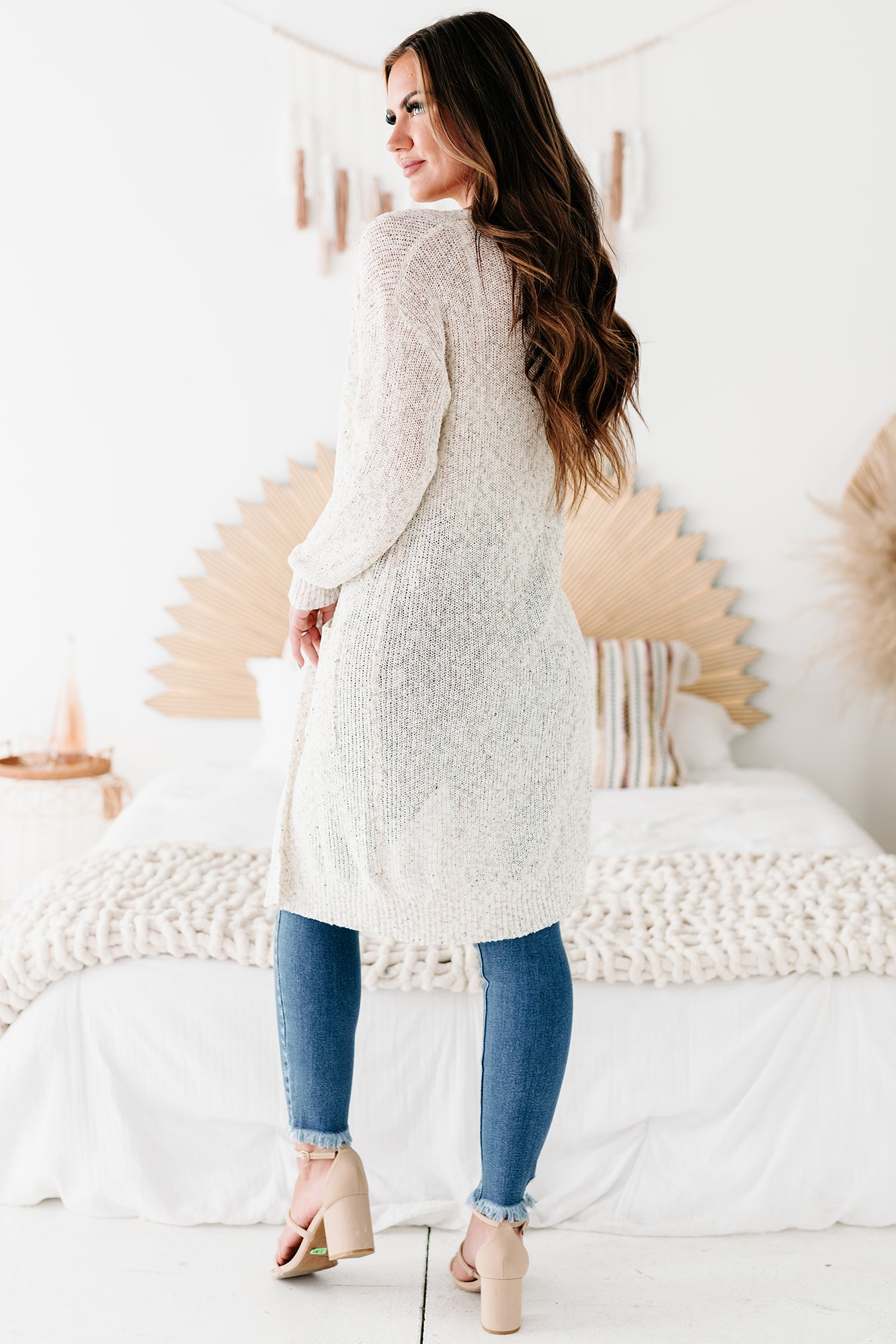 Gentle Times Confetti Knit Cardigan (Oatmeal) - NanaMacs