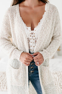 Gentle Times Confetti Knit Cardigan (Oatmeal) - NanaMacs