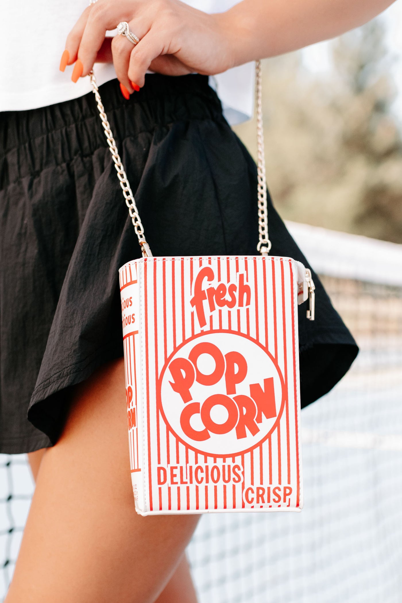 Pop Your Top Popcorn Crossbody Bag (Red) - NanaMacs
