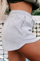 Care Free Cotton Drawstring Shorts (Heather Grey) - NanaMacs