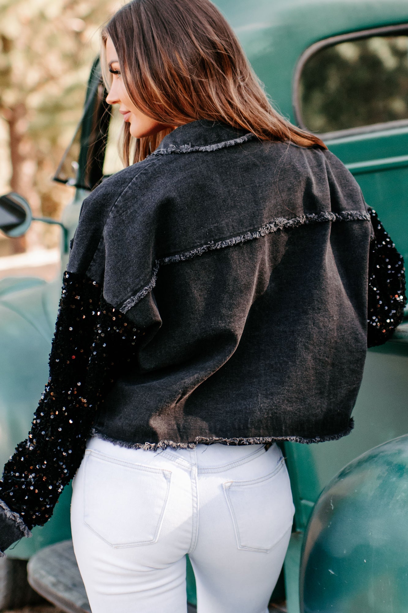 Sequin Floral Denim Jacket – The Hip Gypsy