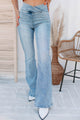 Next Rodeo Risen Non-Distressed Pull-On Flare Jeans (Light) - NanaMacs