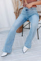 Next Rodeo Risen Non-Distressed Pull-On Flare Jeans (Light) - NanaMacs